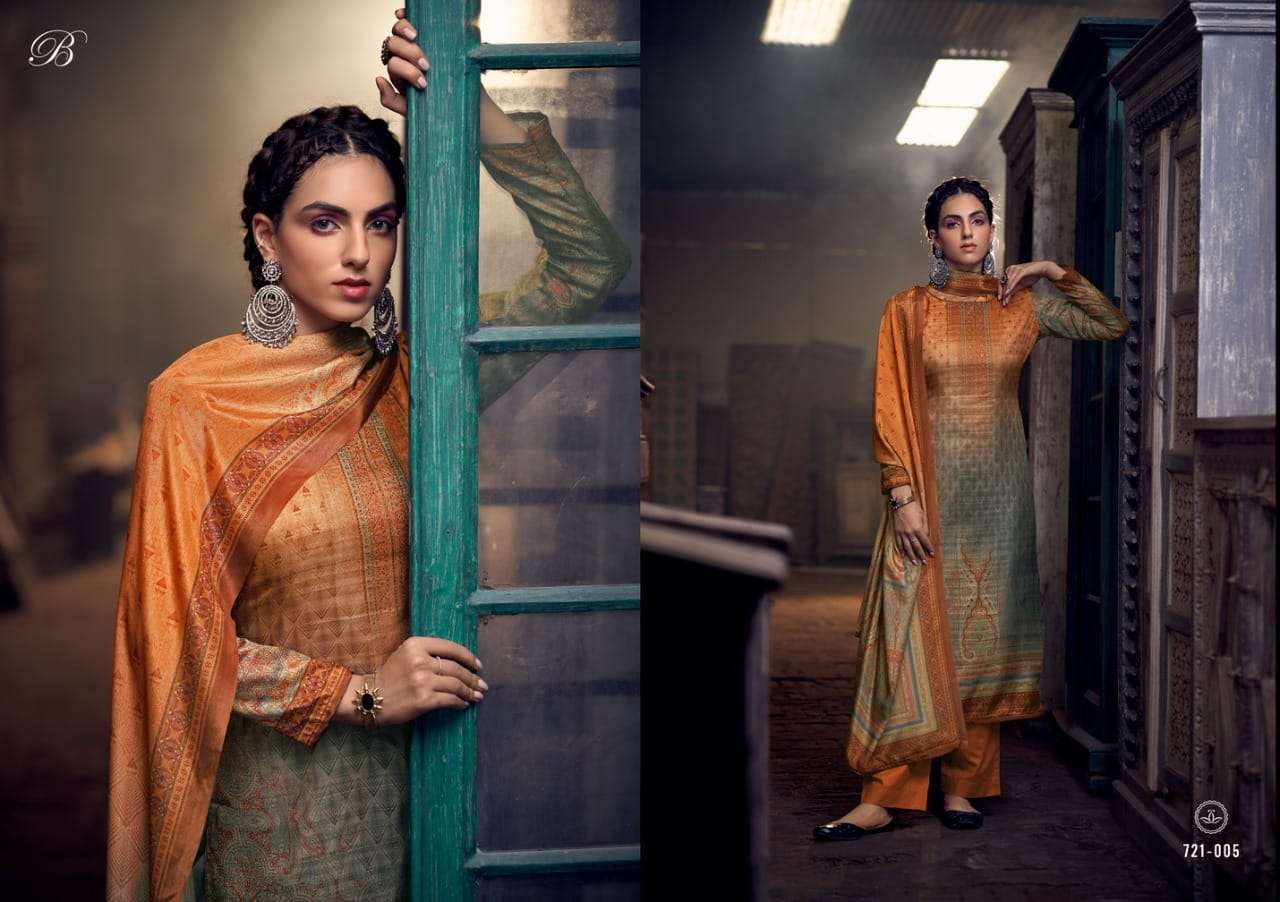 Belliza  Heritage Pure Handloom Silk With Exclusive Work Dress Material Catalog
