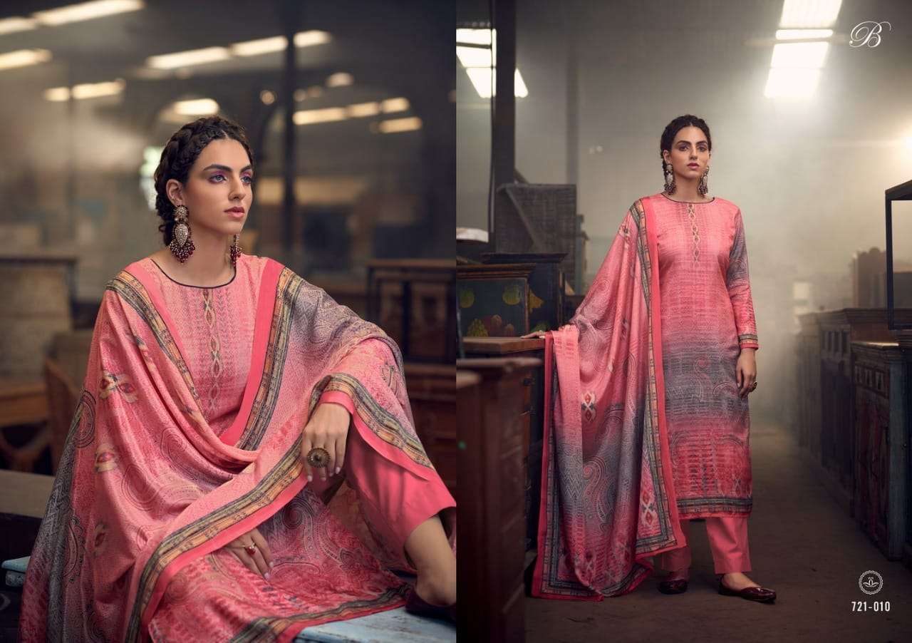 Belliza  Heritage Pure Handloom Silk With Exclusive Work Dress Material Catalog
