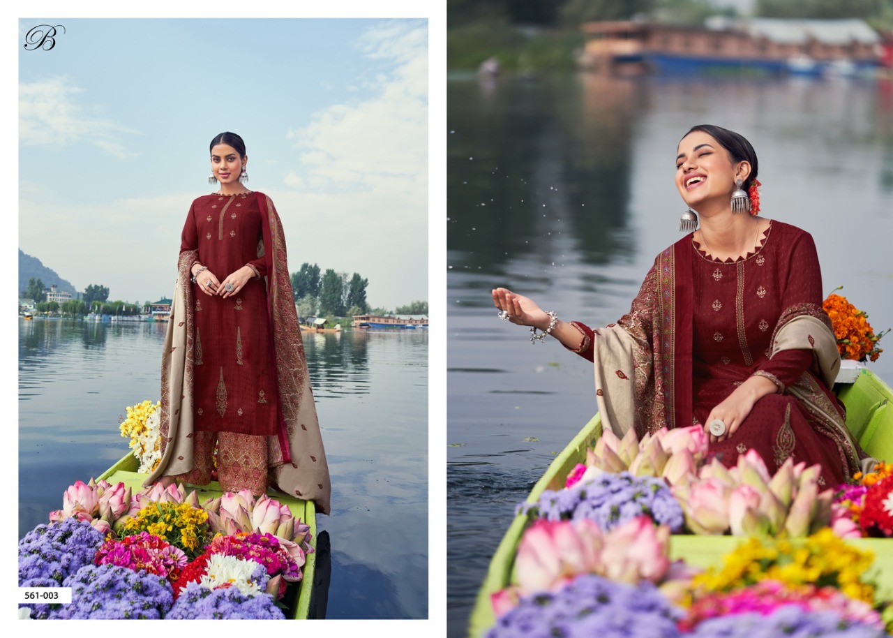 Belliza Nizam E Patiala Vol 4 Pashmina Dress Material Catalog