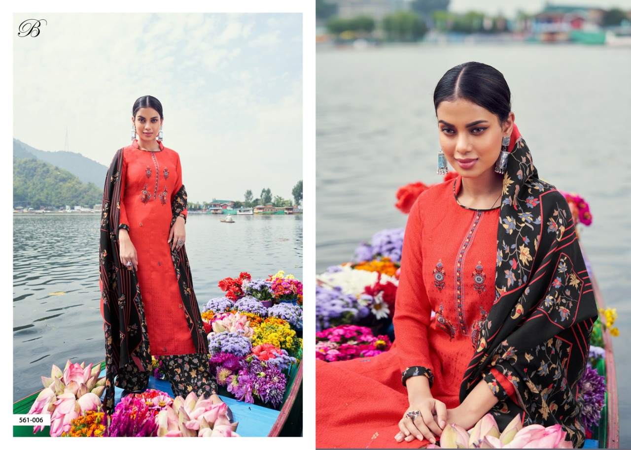Belliza Nizam E Patiala Vol 4 Pashmina Dress Material Catalog
