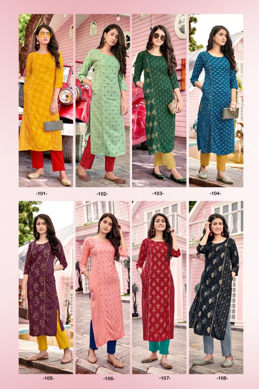 Blue Hills Hi Class Vol  1 Designer Long Casual Wear Printed Kurti Catalog