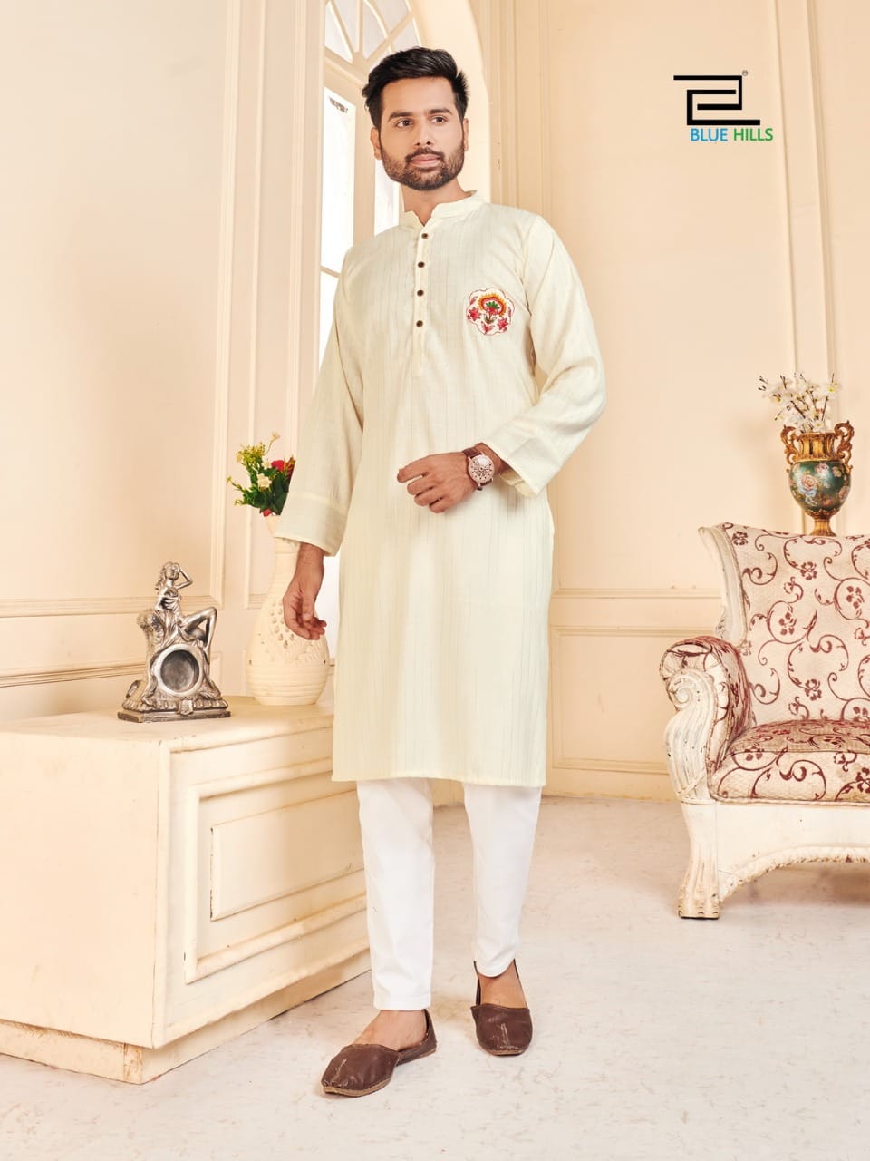Blue Hills Love Birds Designer-husband And Wife Combo Collection
