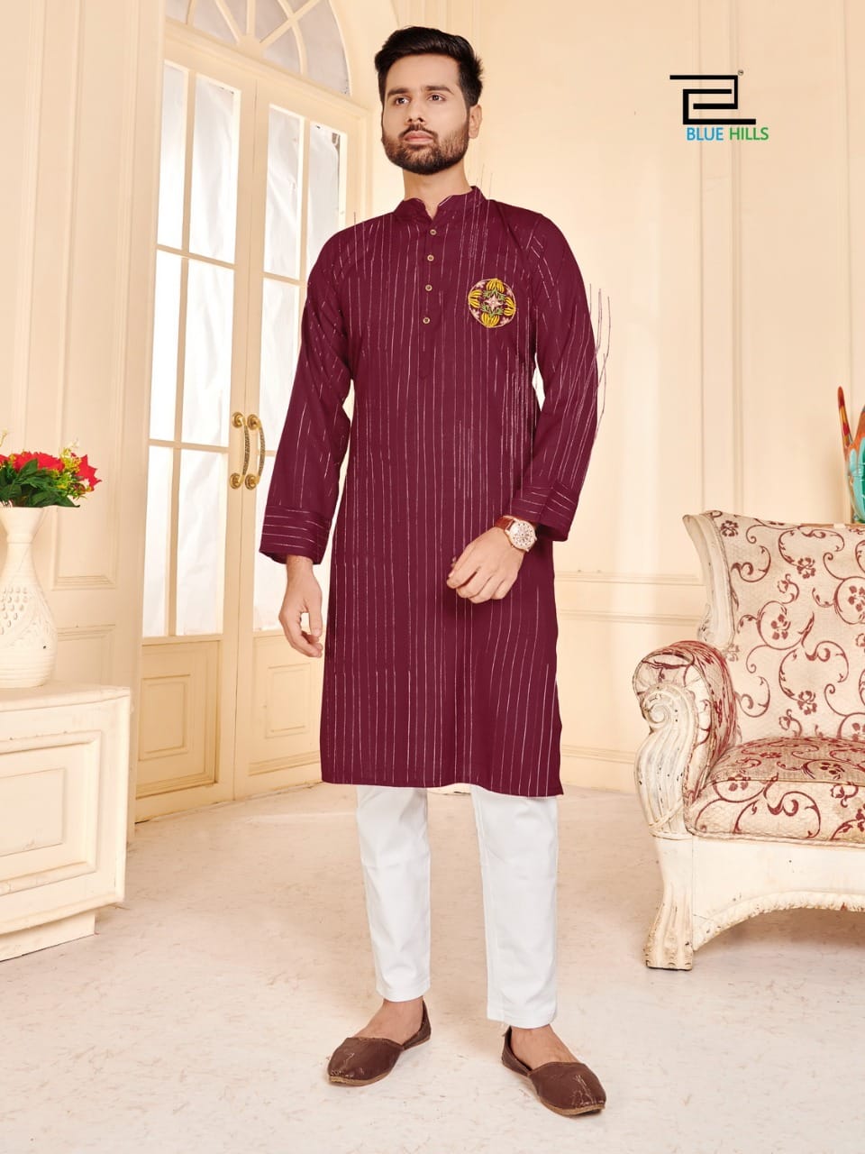 Blue Hills Love Birds Designer-husband And Wife Combo Collection
