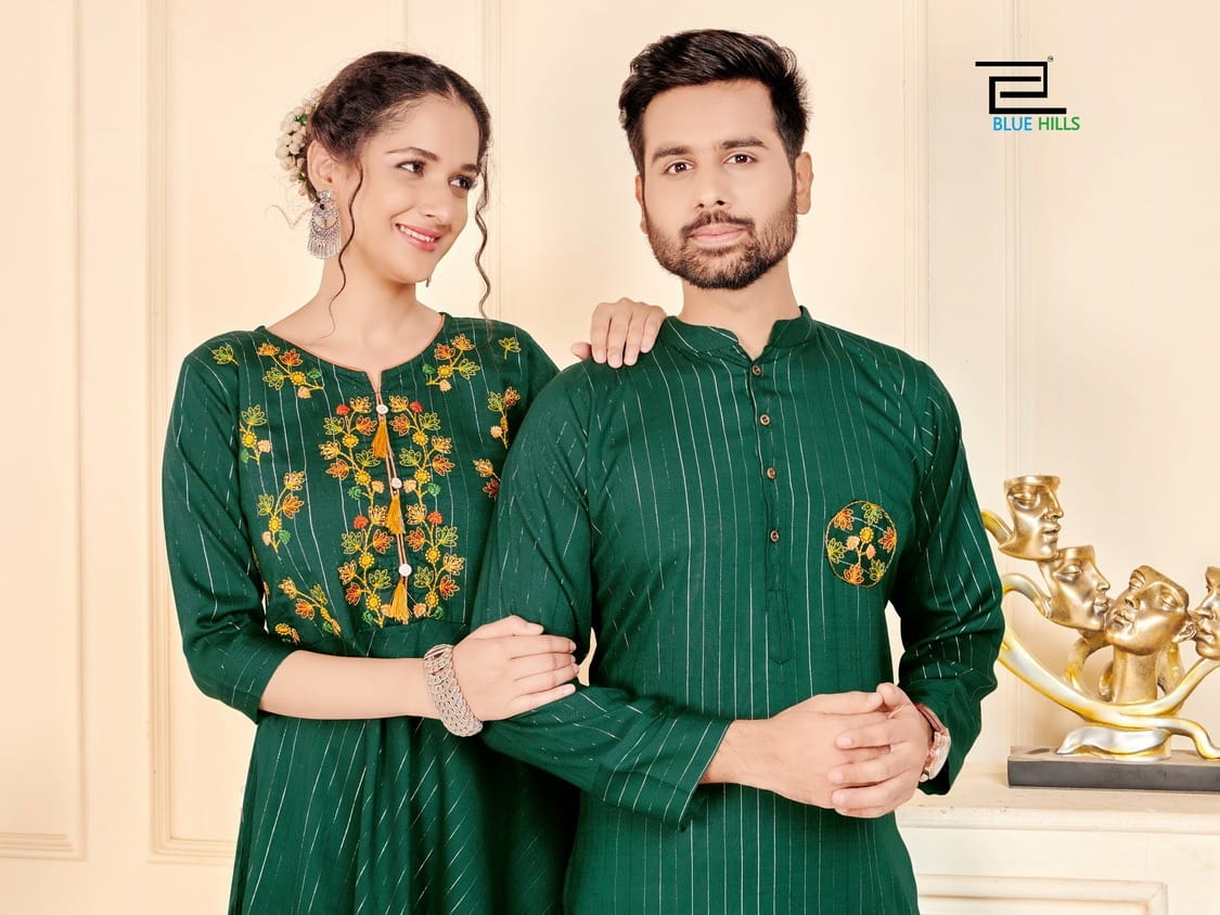 Blue Hills Love Birds Designer-husband And Wife Combo Collection