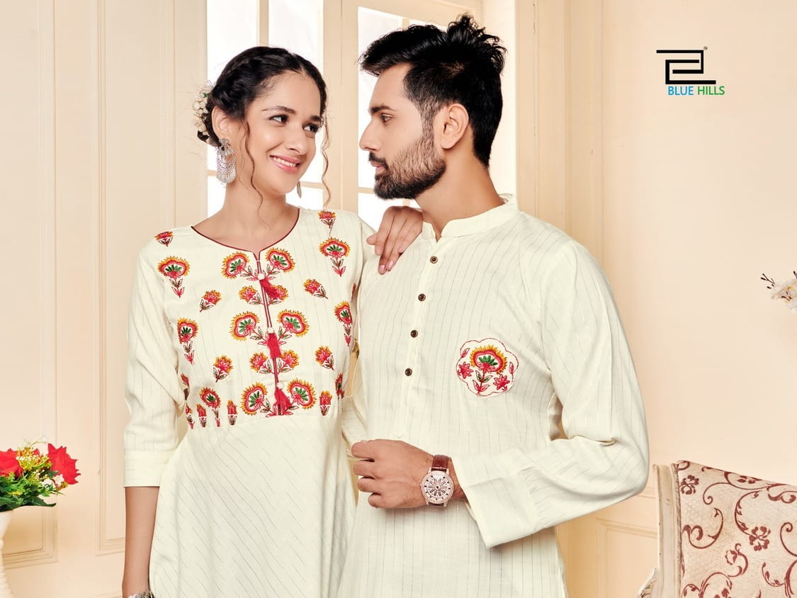Blue Hills Love Birds Designer-husband And Wife Combo Collection