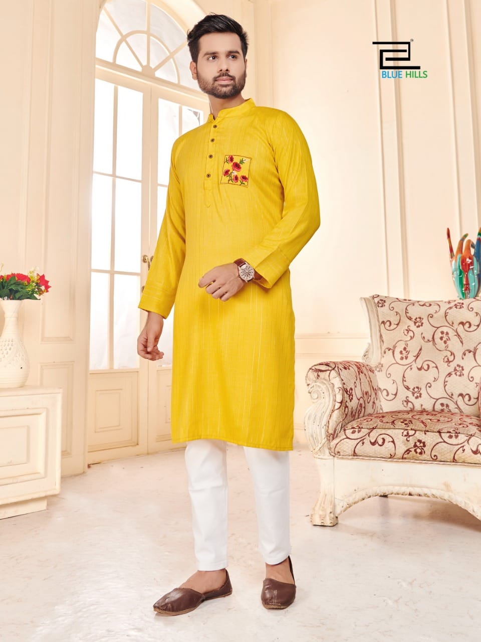 Blue Hills Love Birds Designer-husband And Wife Combo Collection
