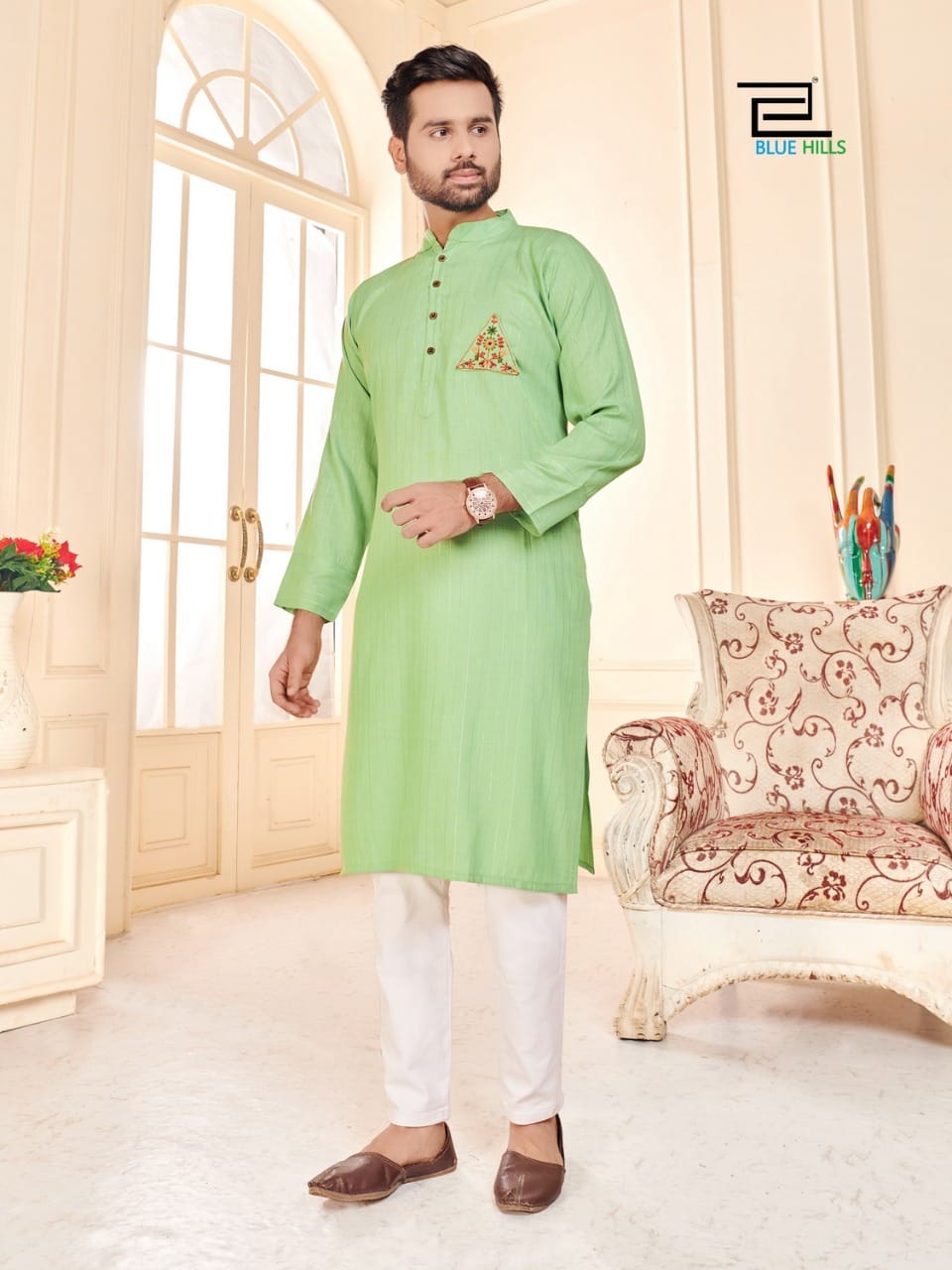 Blue Hills Love Birds Designer-husband And Wife Combo Collection