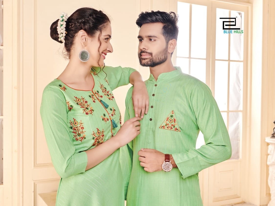 Blue Hills Love Birds Designer-husband And Wife Combo Collection