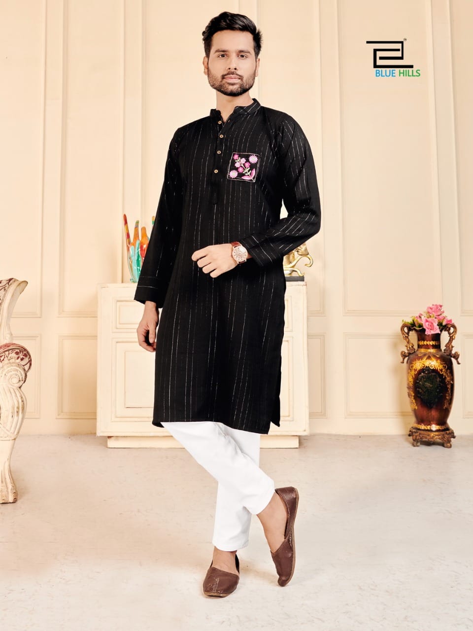 Blue Hills Love Birds Designer-husband And Wife Combo Collection