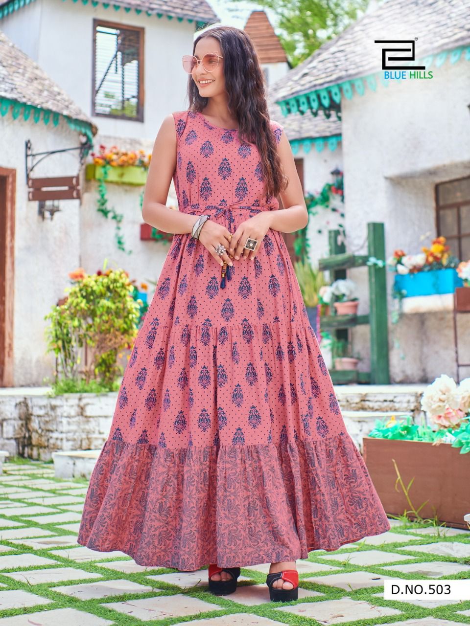 Blue Hills Sun Shine Vol 5 Anarakli Long Kurti Catalog