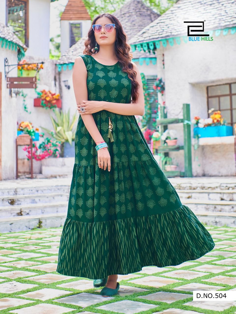 Blue Hills Sun Shine Vol 5 Anarakli Long Kurti Catalog