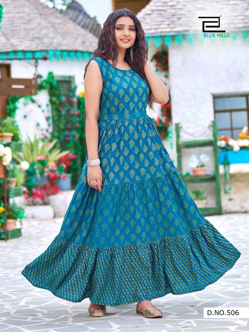 Blue Hills Sun Shine Vol 5 Anarakli Long Kurti Catalog