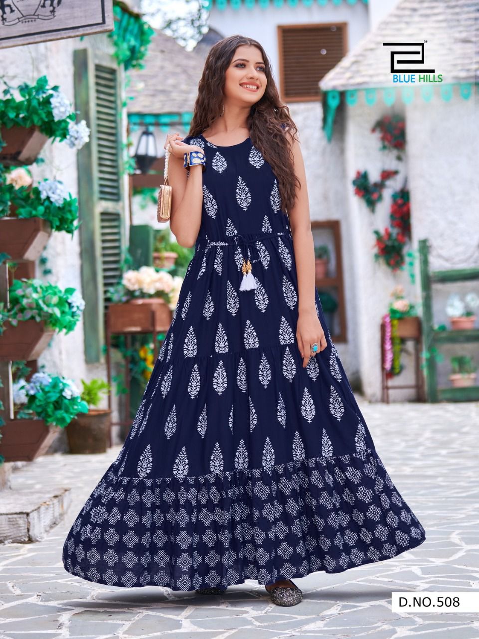Blue Hills Sun Shine Vol 5 Anarakli Long Kurti Catalog