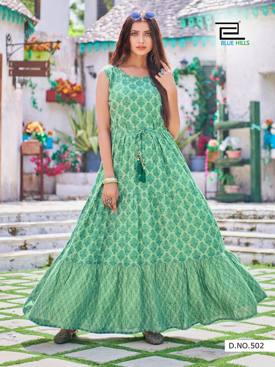Blue Hills Sun Shine Vol 5 Anarakli Long Kurti Catalog
