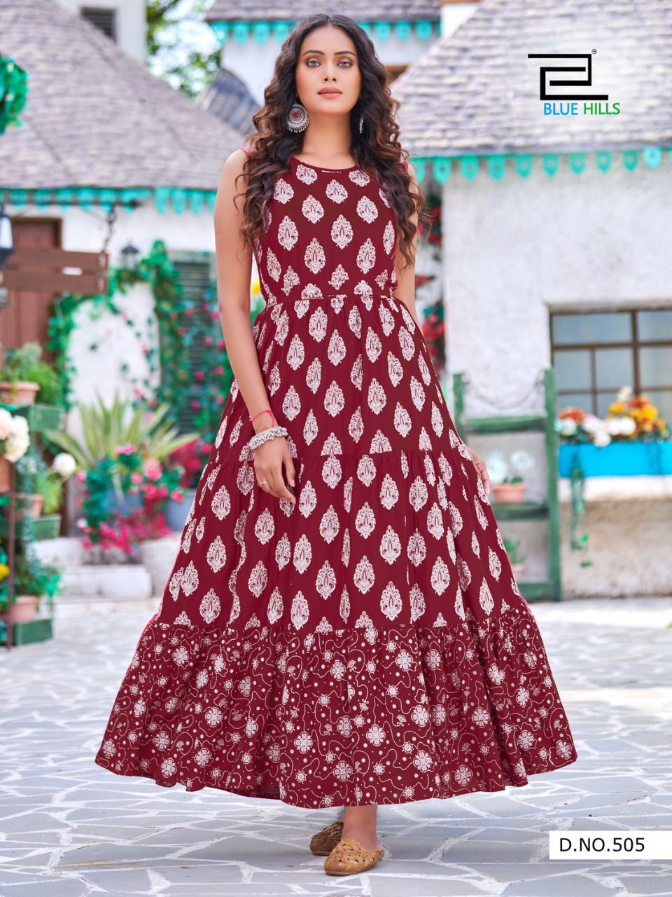 Blue Hills Sun Shine Vol 5 Anarakli Long Kurti Catalog