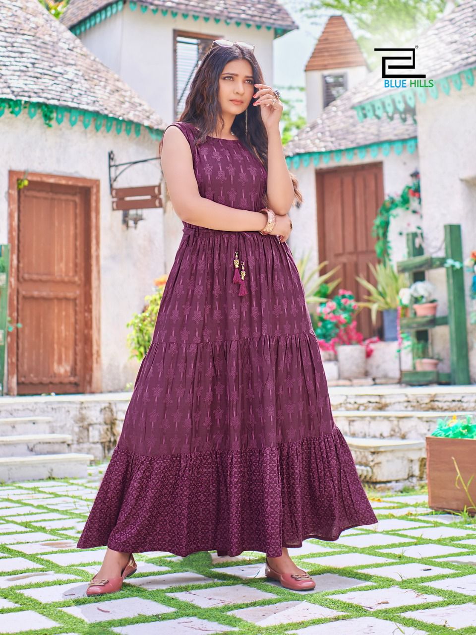 Blue Hills Sun Shine Vol 5 Anarakli Long Kurti Catalog