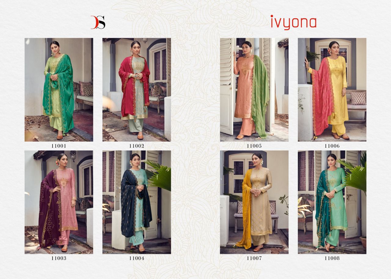 Deepsy Lvyona Viscose Embroidery  Designer Dress Material