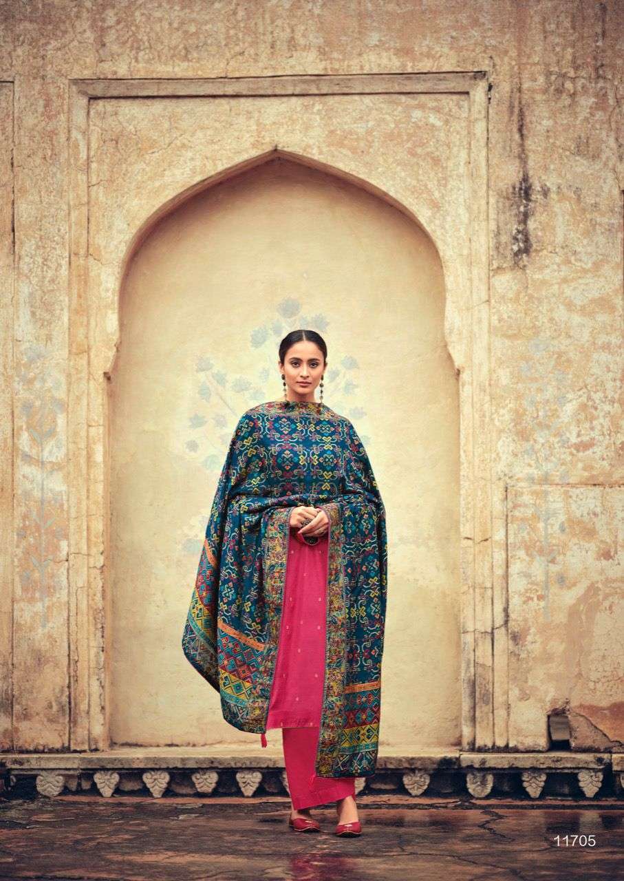Deepsy  Basera Tussar Silk With Embroidery Work Dress Material Catalog