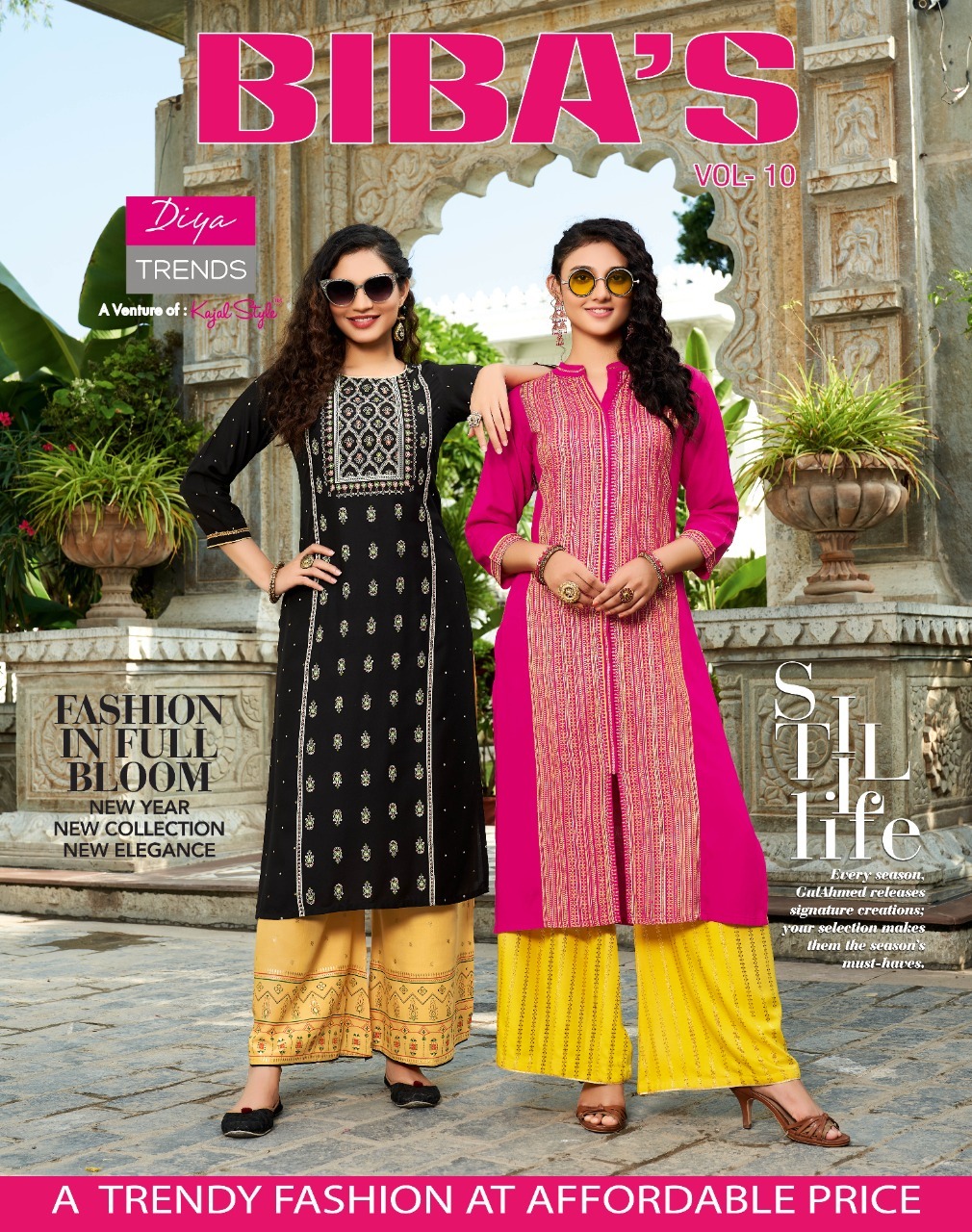 Diya Trends Bibas Vol 10 Designer Festive Wear Kurti With Bottom Wholesale Catalog
