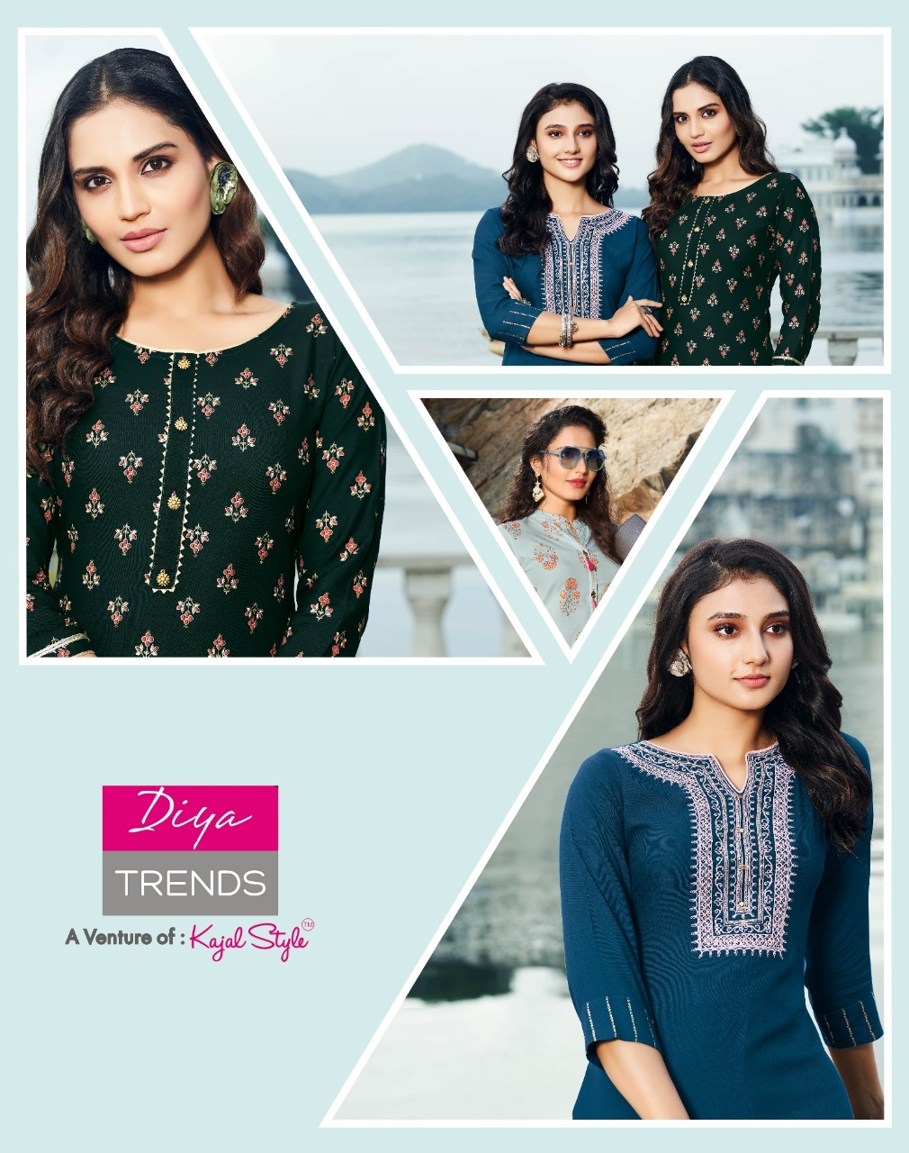 Diya Trends Bibas Vol 10 Designer Festive Wear Kurti With Bottom Wholesale Catalog