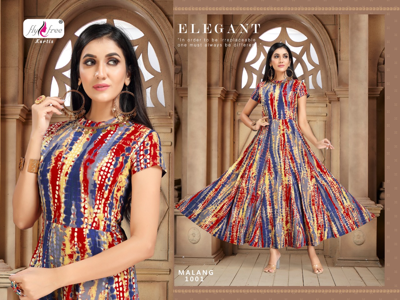Fly Free Malang Long Kurti Designer Kueri Catalog