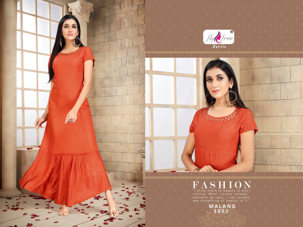 Fly Free Malang Long Kurti Designer Kueri Catalog