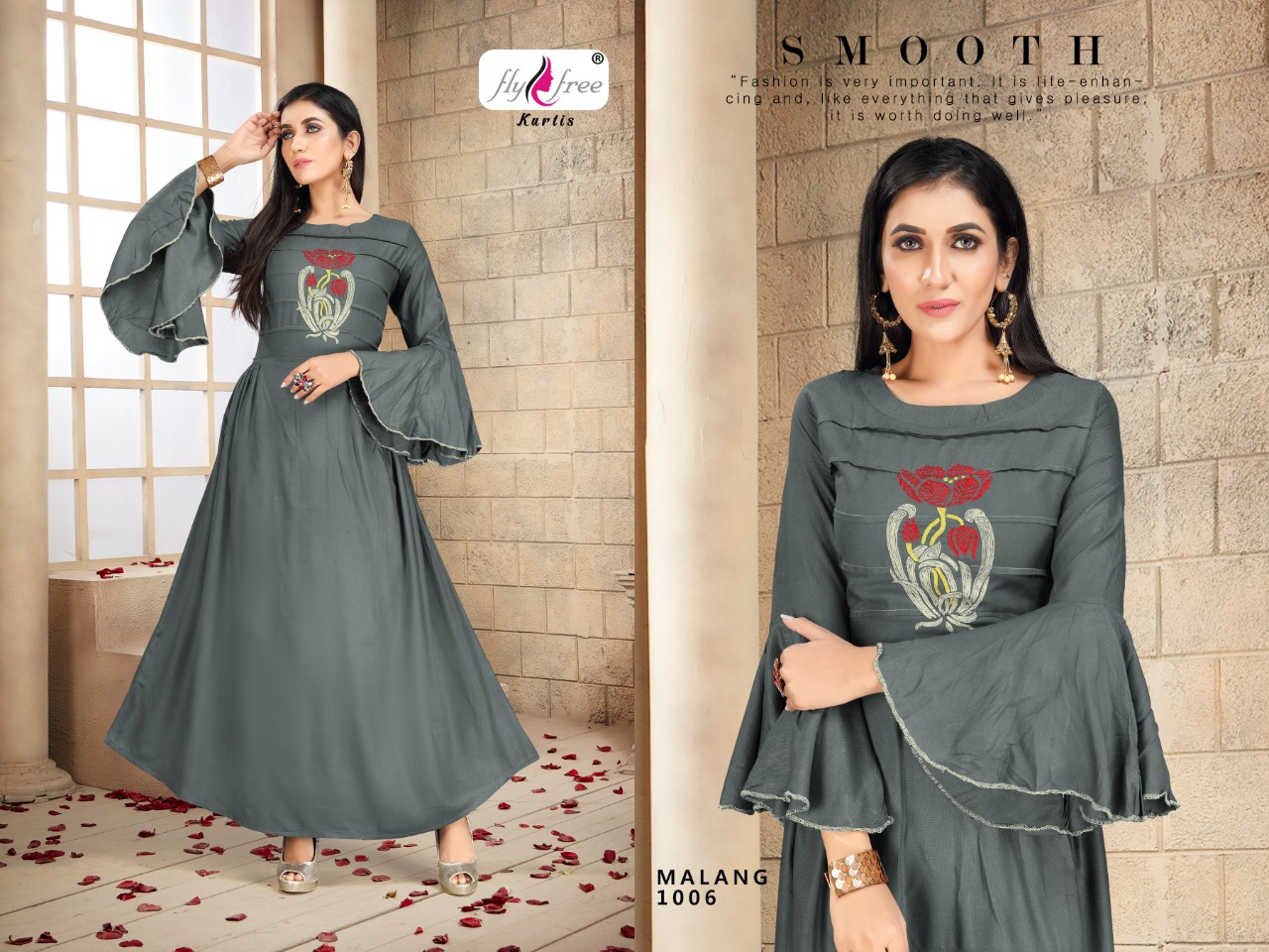 Fly Free Malang Long Kurti Designer Kueri Catalog