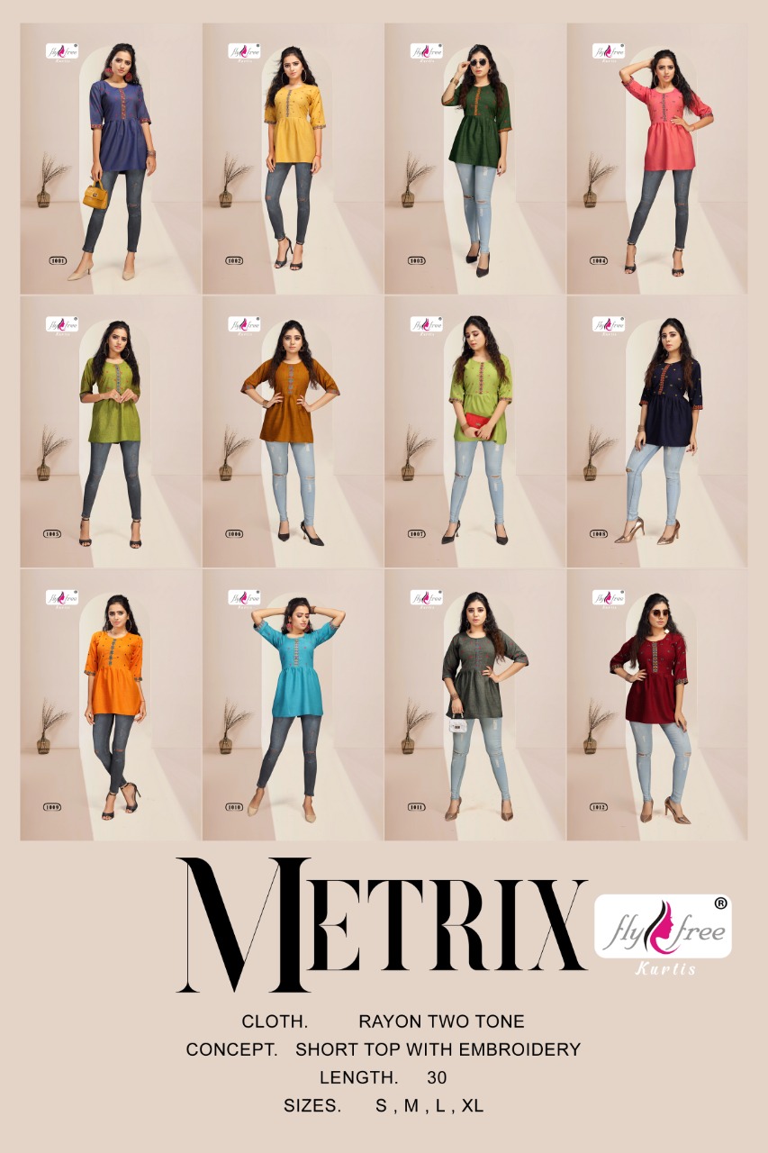 Fly Free Mrtrix Designer Cotton Western Top Catalog