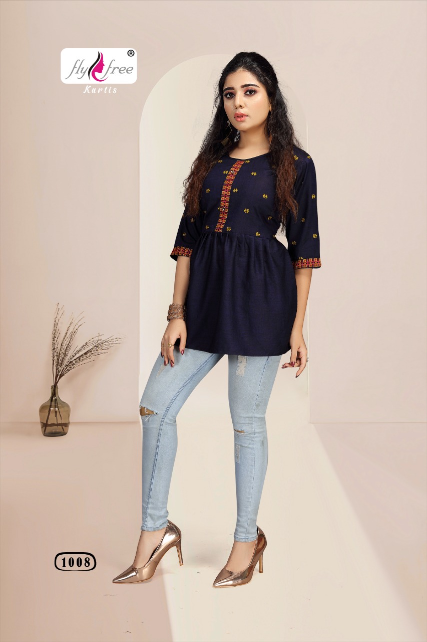 Fly Free Mrtrix Designer Cotton Western Top Catalog