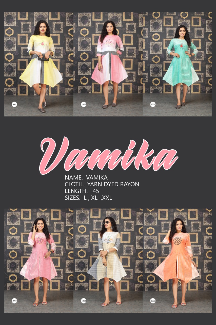 Fly Free  Vamika  Designer Kurtis Catalog