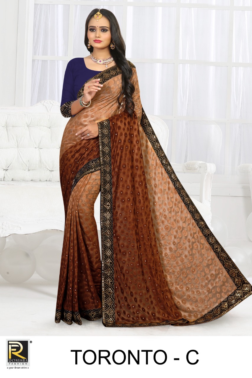 Ranjna Toronto Siroski Diamond Traditional Wear Designer Saree Collection