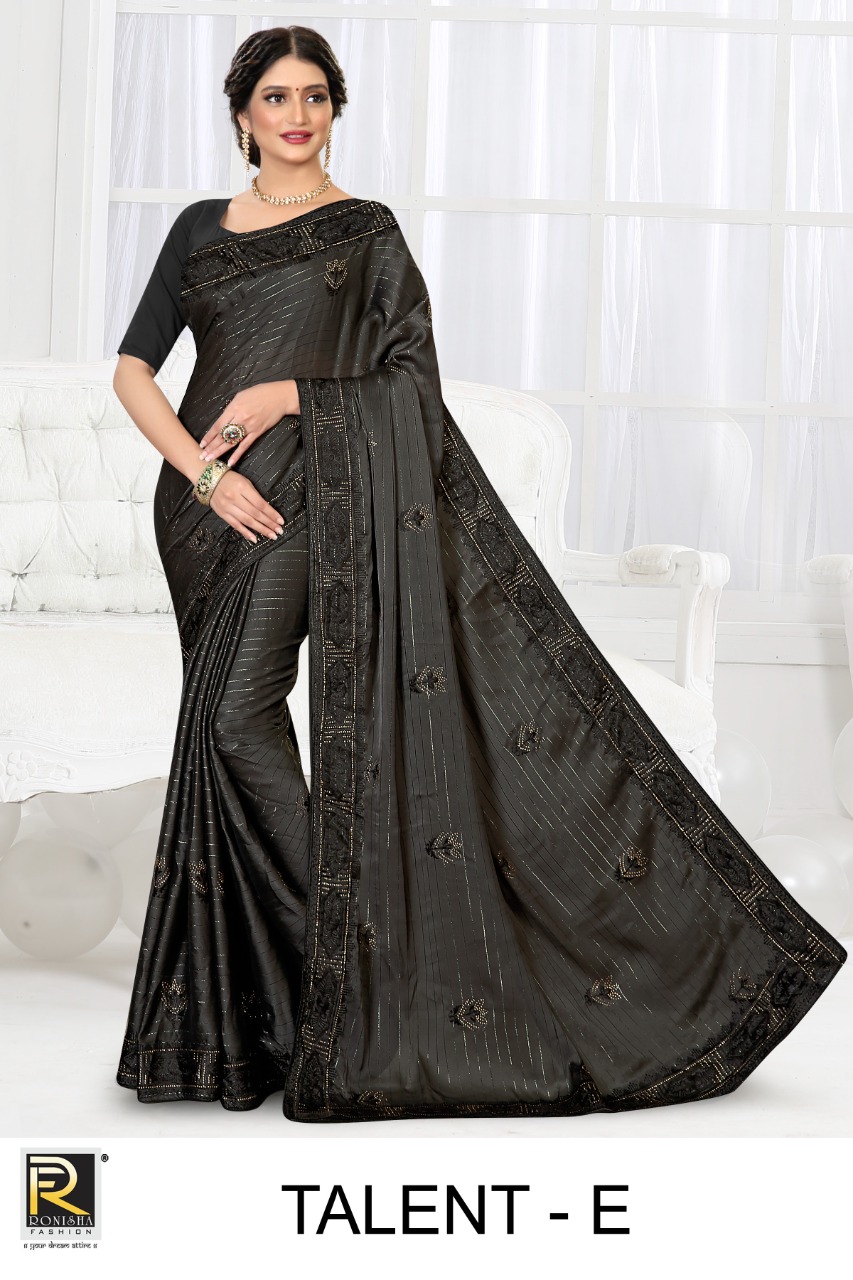 Ranjna Talent Fancy Thread Work Siroski Diamond Exclusive Saree Collection