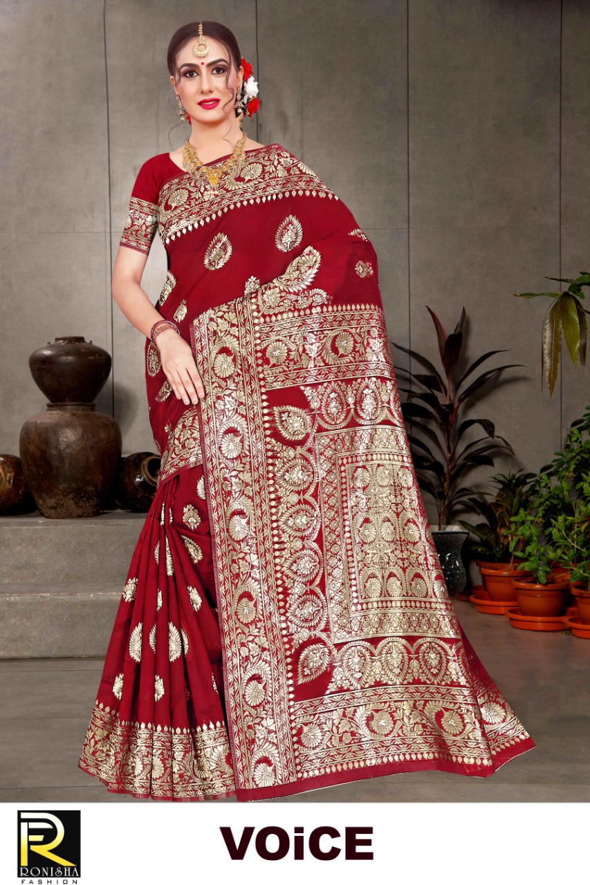 Ranjna Voice Cotton Silk Formal Wear Saree Collection