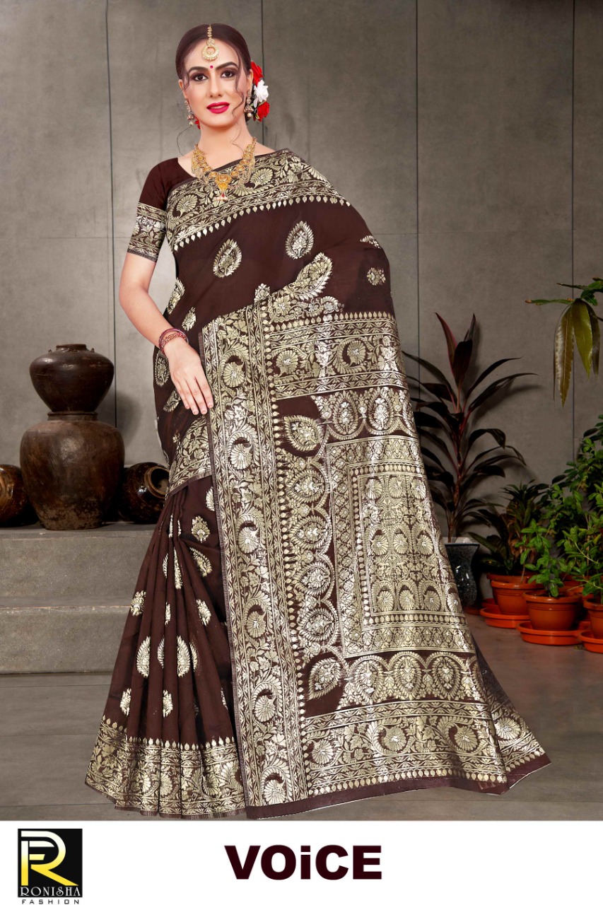 Ranjna Voice Cotton Silk Formal Wear Saree Collection