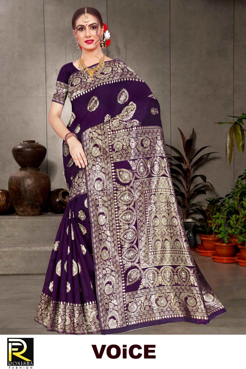 Ranjna Voice Cotton Silk Formal Wear Saree Collection