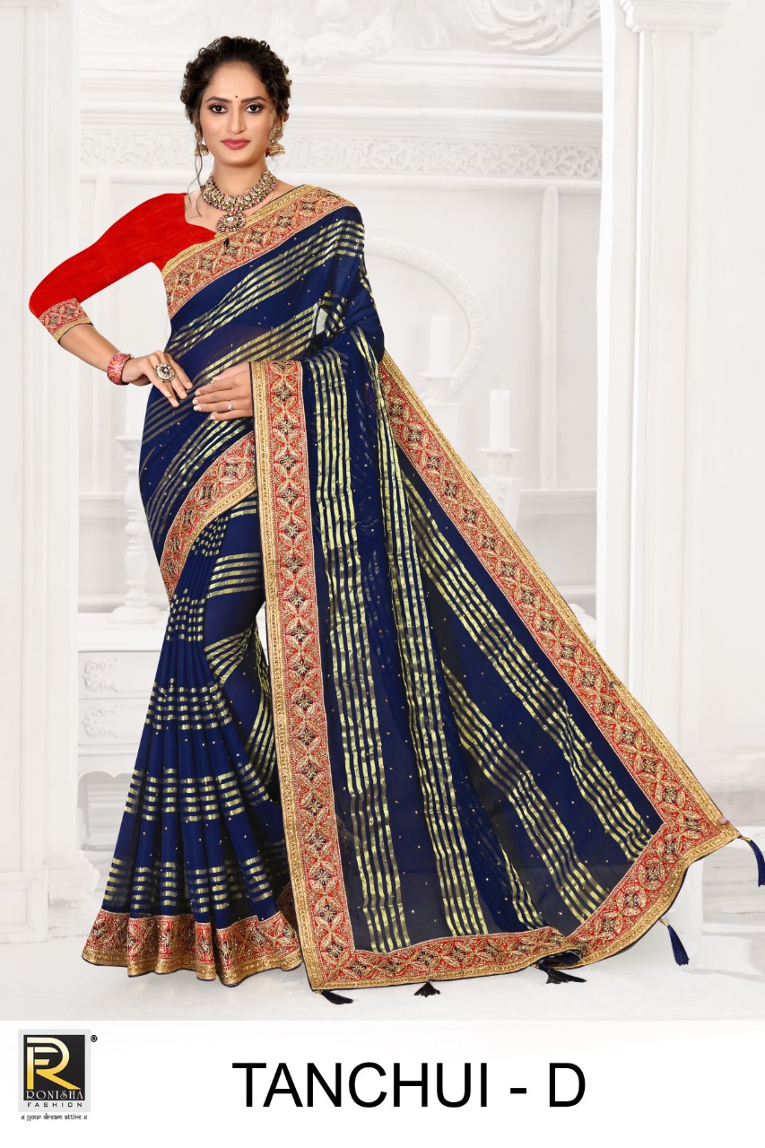 Ranjna Tanchui Viscose Bollywood Style Designer Saree Collection