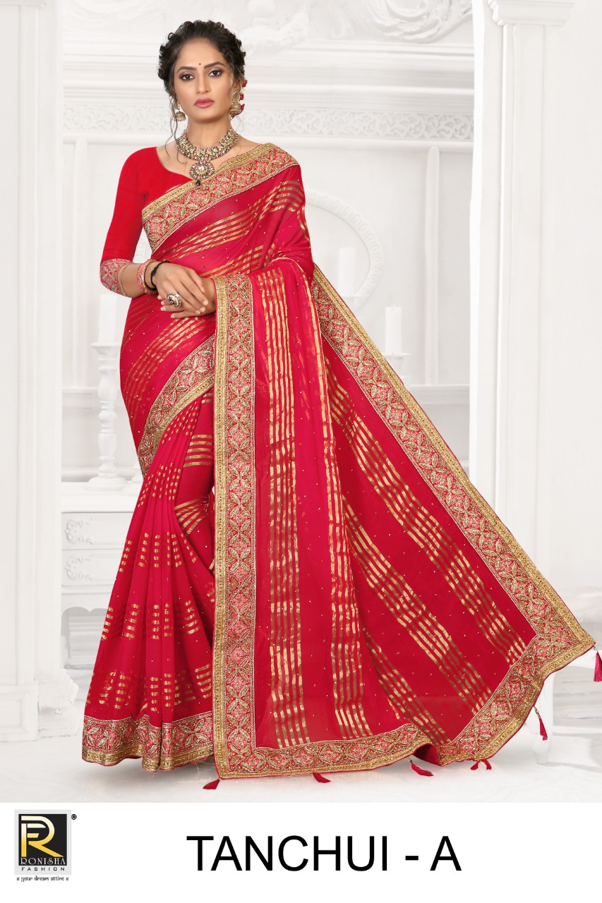 Ranjna Tanchui Viscose Bollywood Style Designer Saree Collection