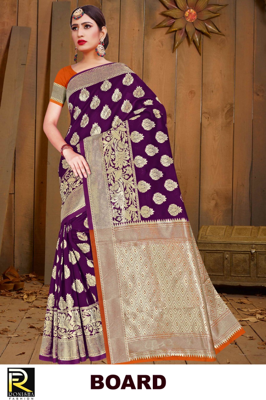Ranjna Board Casual Wear Silk Saree Collection Online Shop