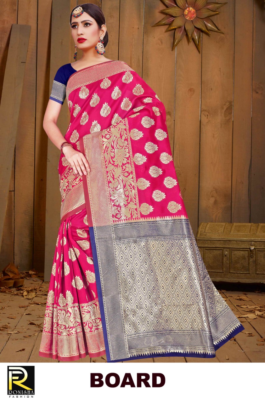 Ranjna Board Casual Wear Silk Saree Collection Online Shop