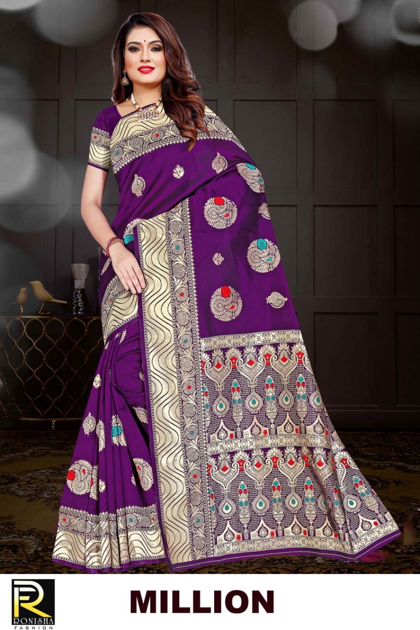 Ranjna Million Casual Wear Silk Saree Collection Online Wholesale Shop