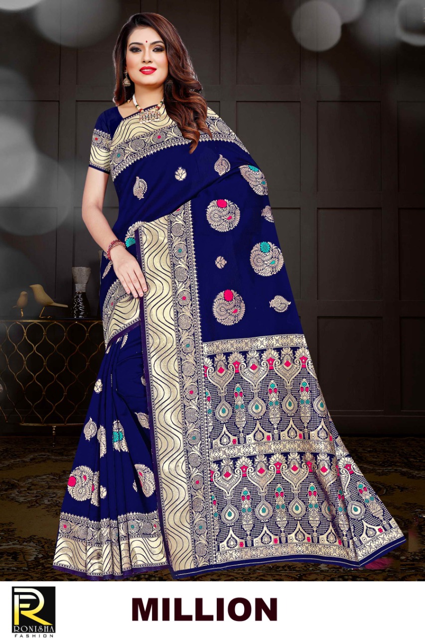 Ranjna Million Casual Wear Silk Saree Collection Online Wholesale Shop