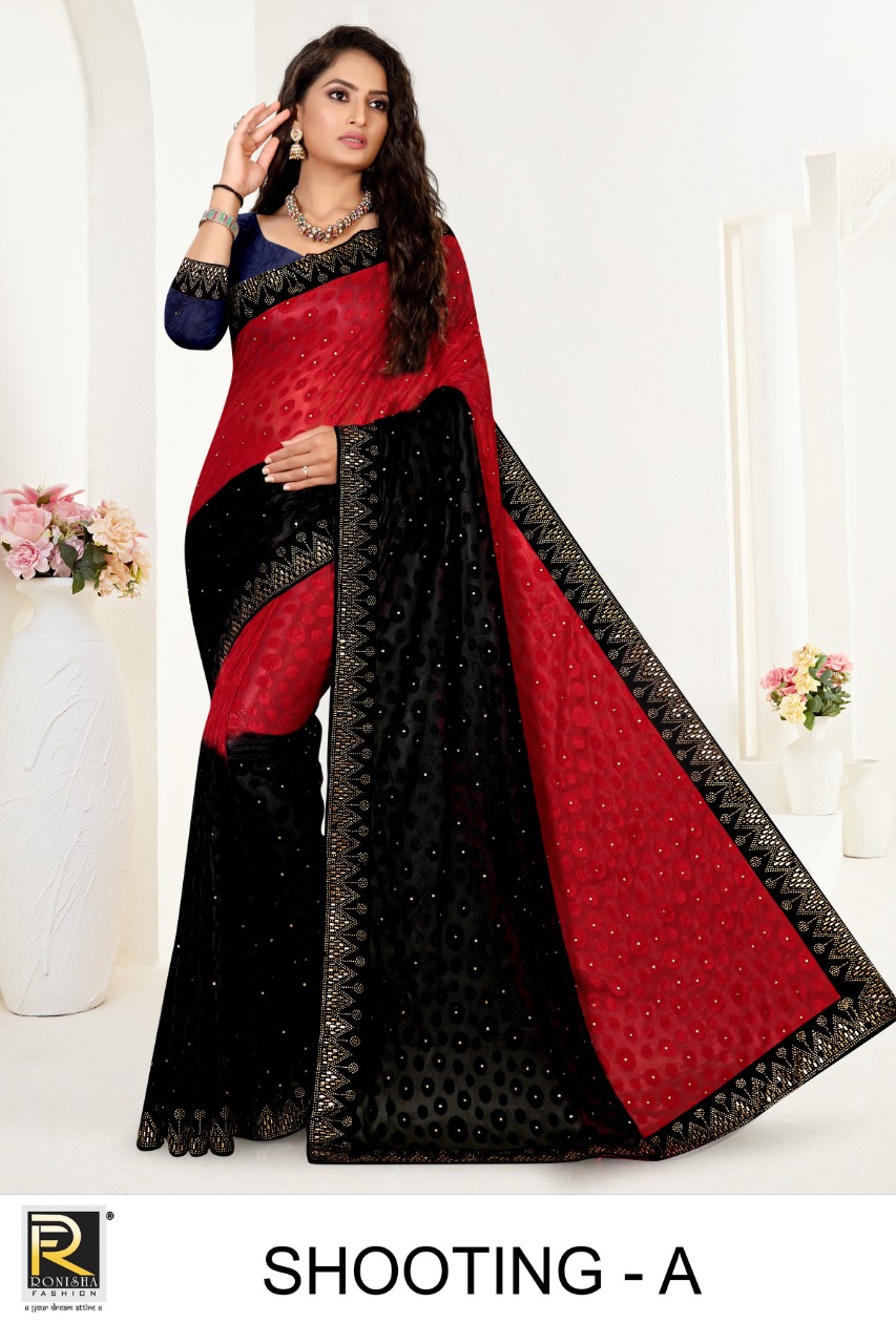Ranjna Shooting Siroski Diamond Work Designar Saree Collecton