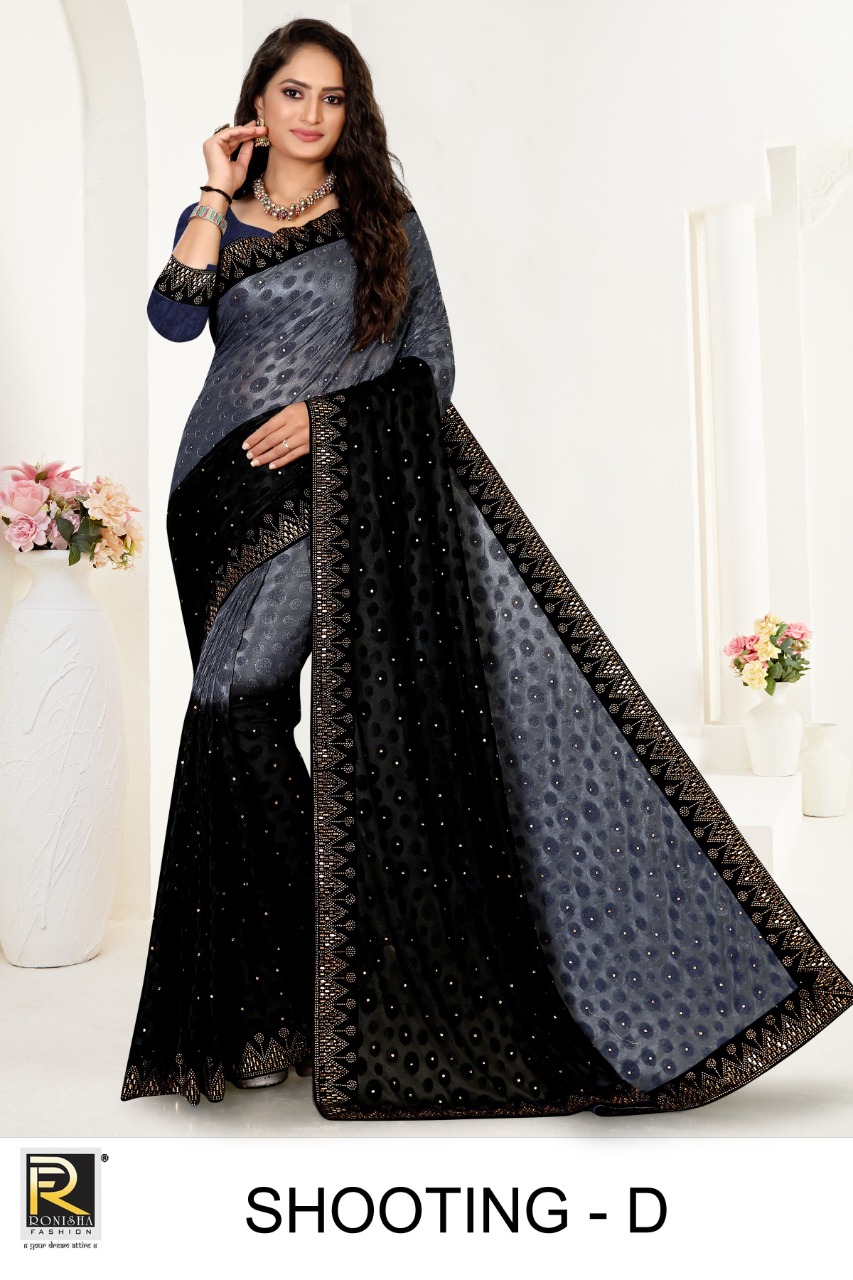 Ranjna Shooting Siroski Diamond Work Designar Saree Collecton