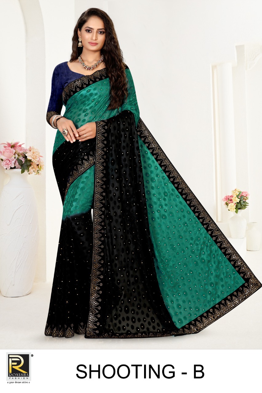 Ranjna Shooting Siroski Diamond Work Designar Saree Collecton