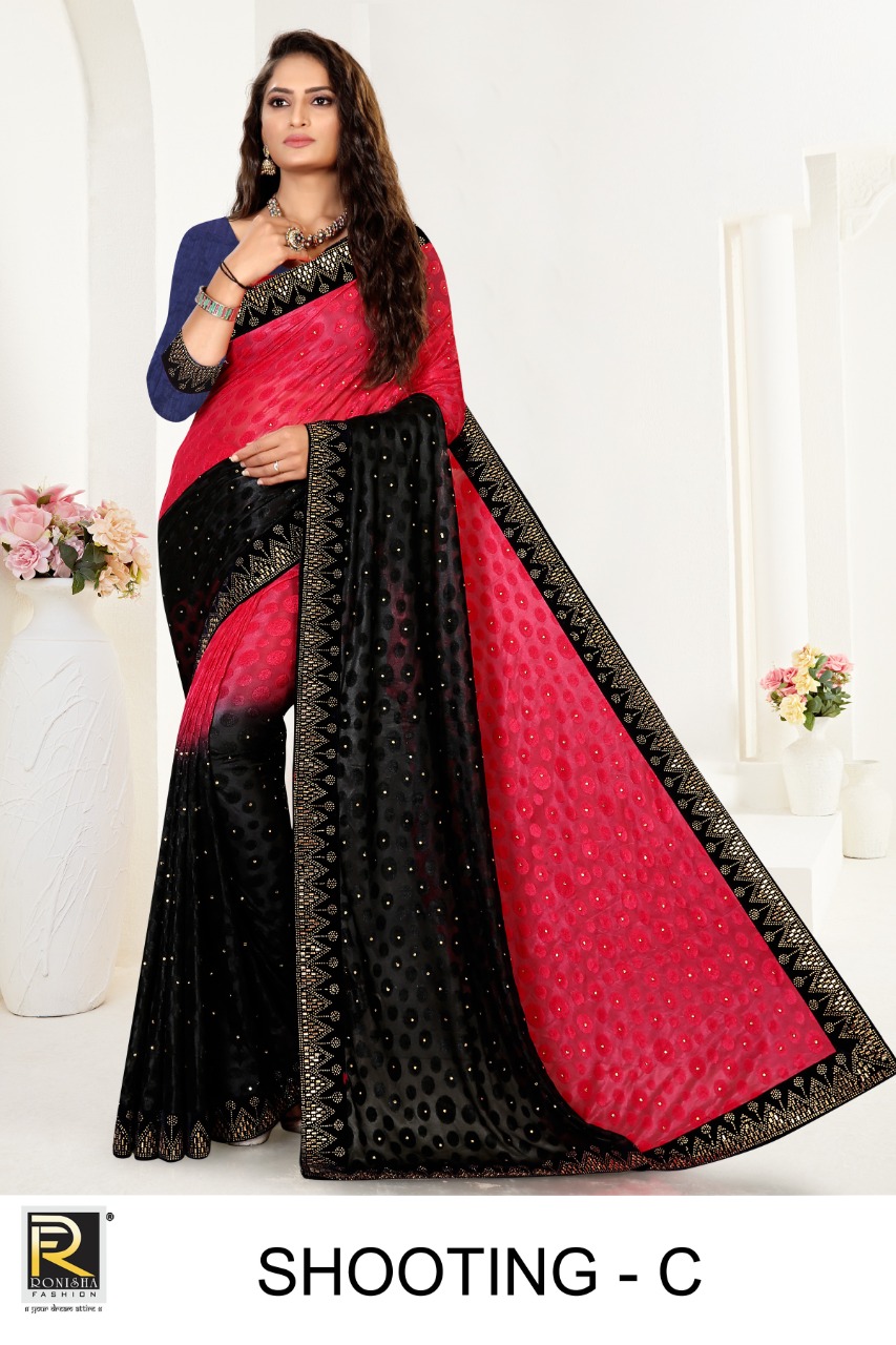 Ranjna Shooting Siroski Diamond Work Designar Saree Collecton