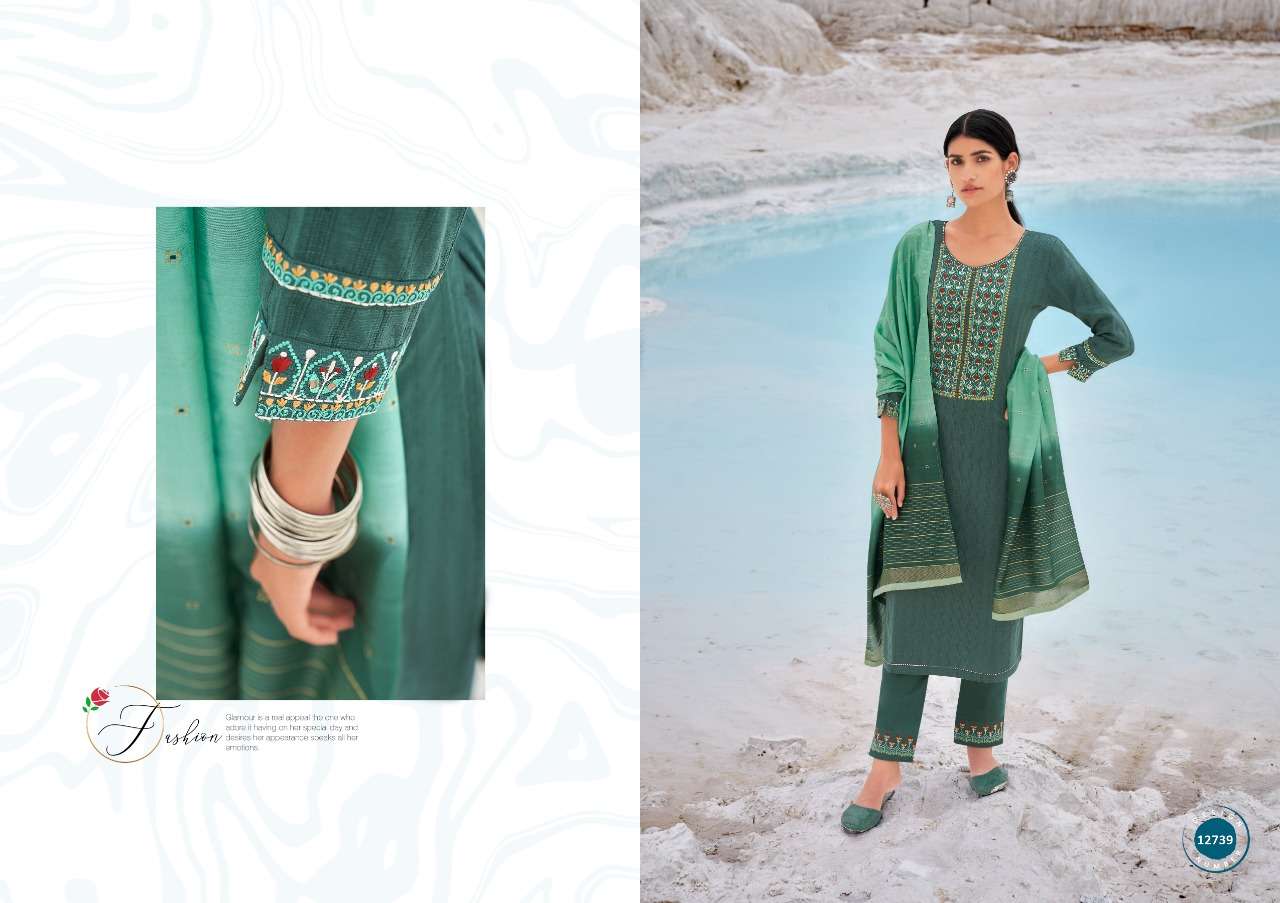 Kajree  Cartir Ready Made Top With Bottom And Dupatta Catalog