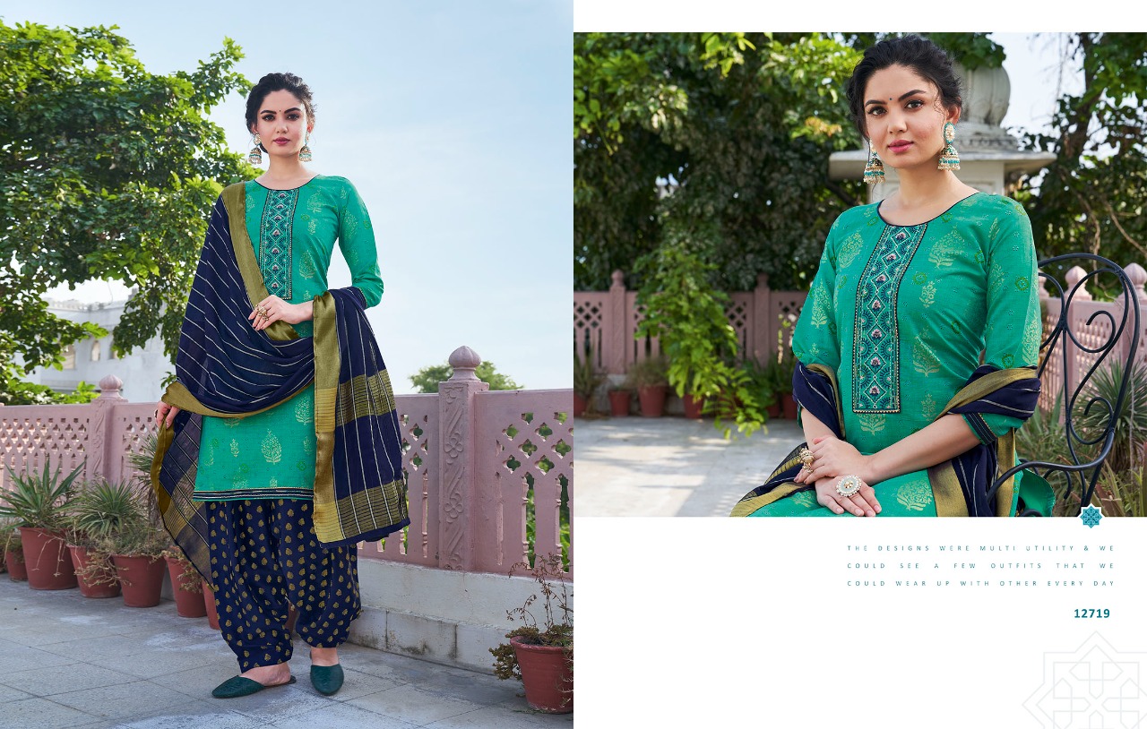 Kalaroop Bandhej Designer Silk Festive Wear Dress Materials Catalog