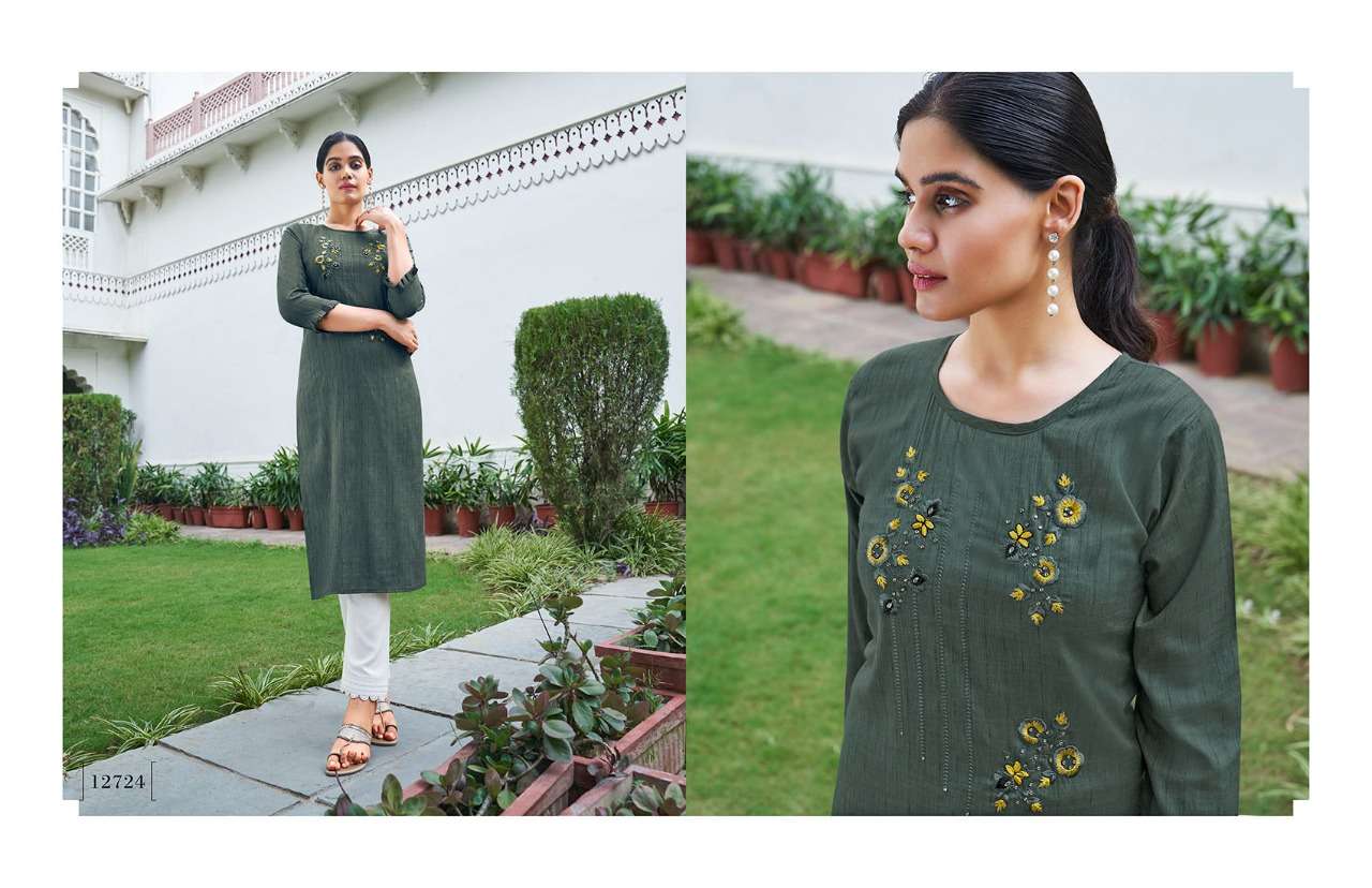 Kalaroop Broccoli Vol 2 Rayon With Fancy Hand Work Kurtis Catalog