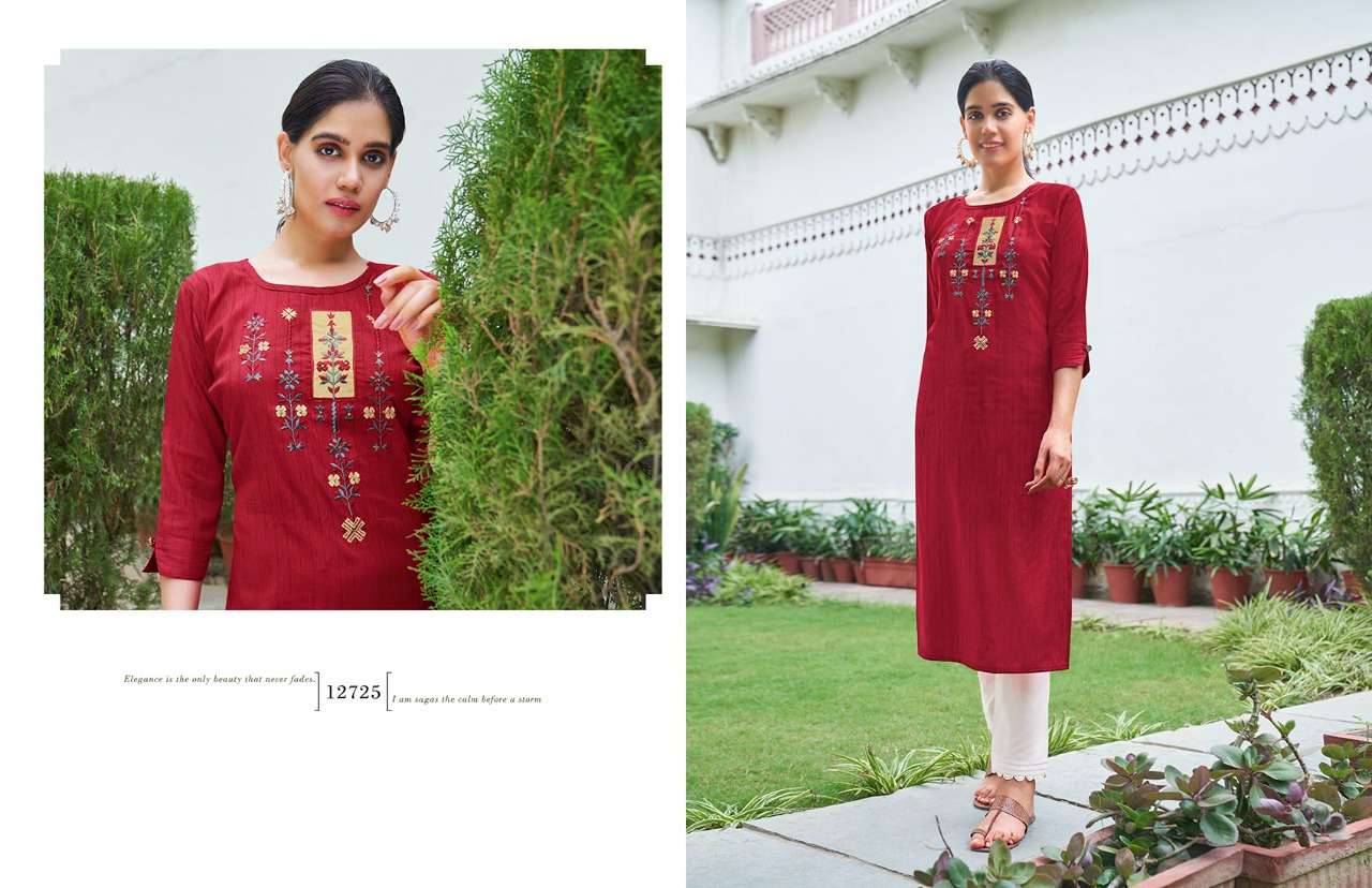Kalaroop Broccoli Vol 2 Rayon With Fancy Hand Work Kurtis Catalog