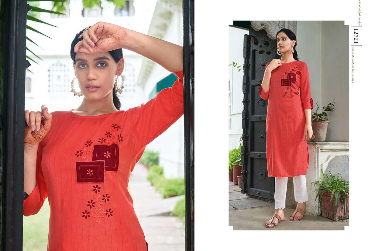 Kalaroop Broccoli Vol 2 Rayon With Fancy Hand Work Kurtis Catalog
